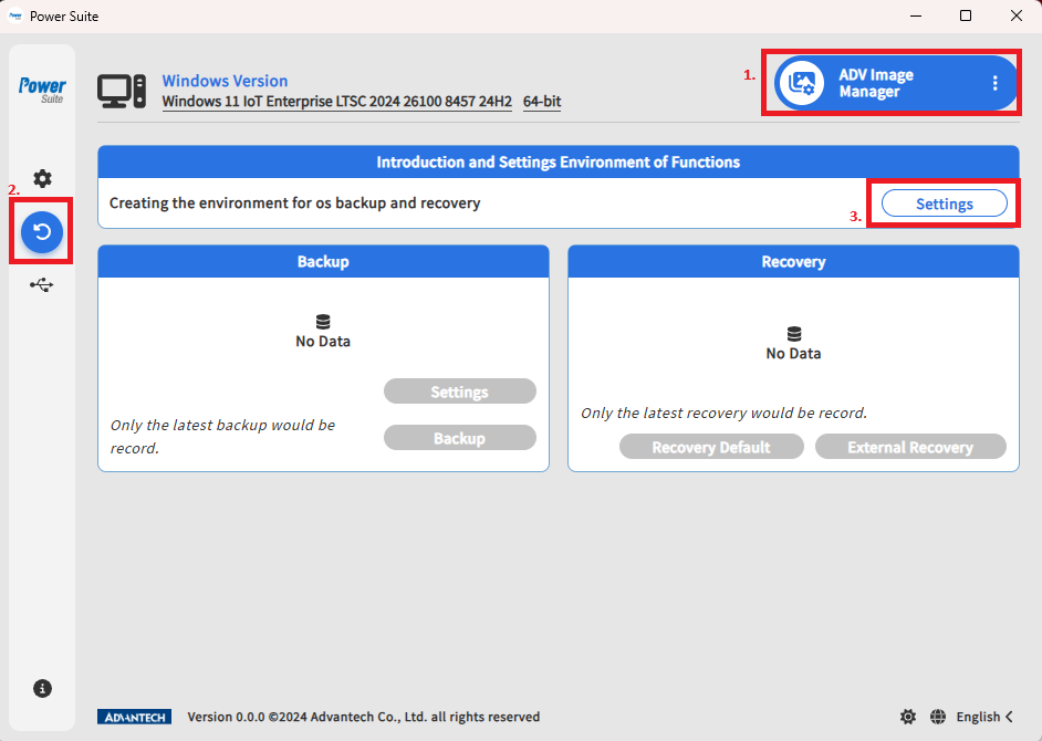 Windows ADV Image Manager - environment setup