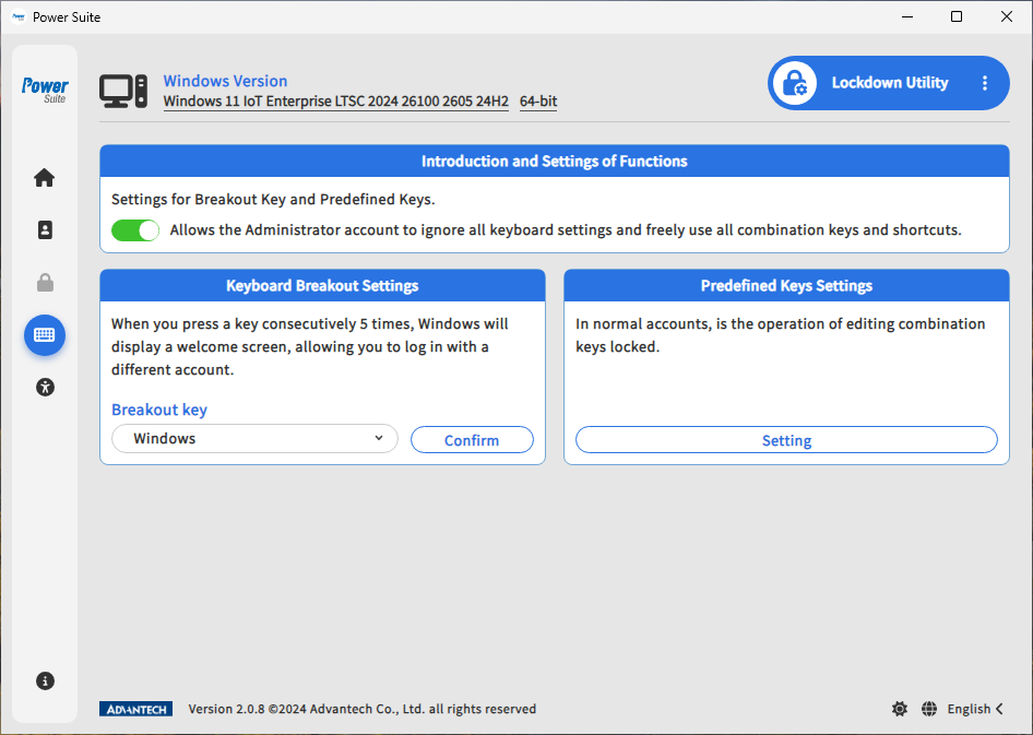 Windows Lockdown Utility - Keyboard Filter