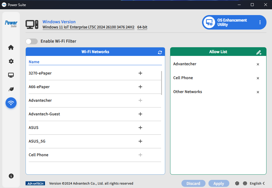 Windows OS Enhancement Utility - Wi-Fi Filter