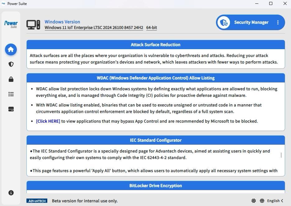 Windows Security Manager overview