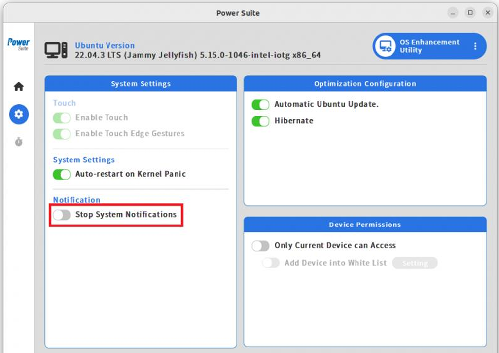 Ubuntu OS Enhancement Utility - Notification